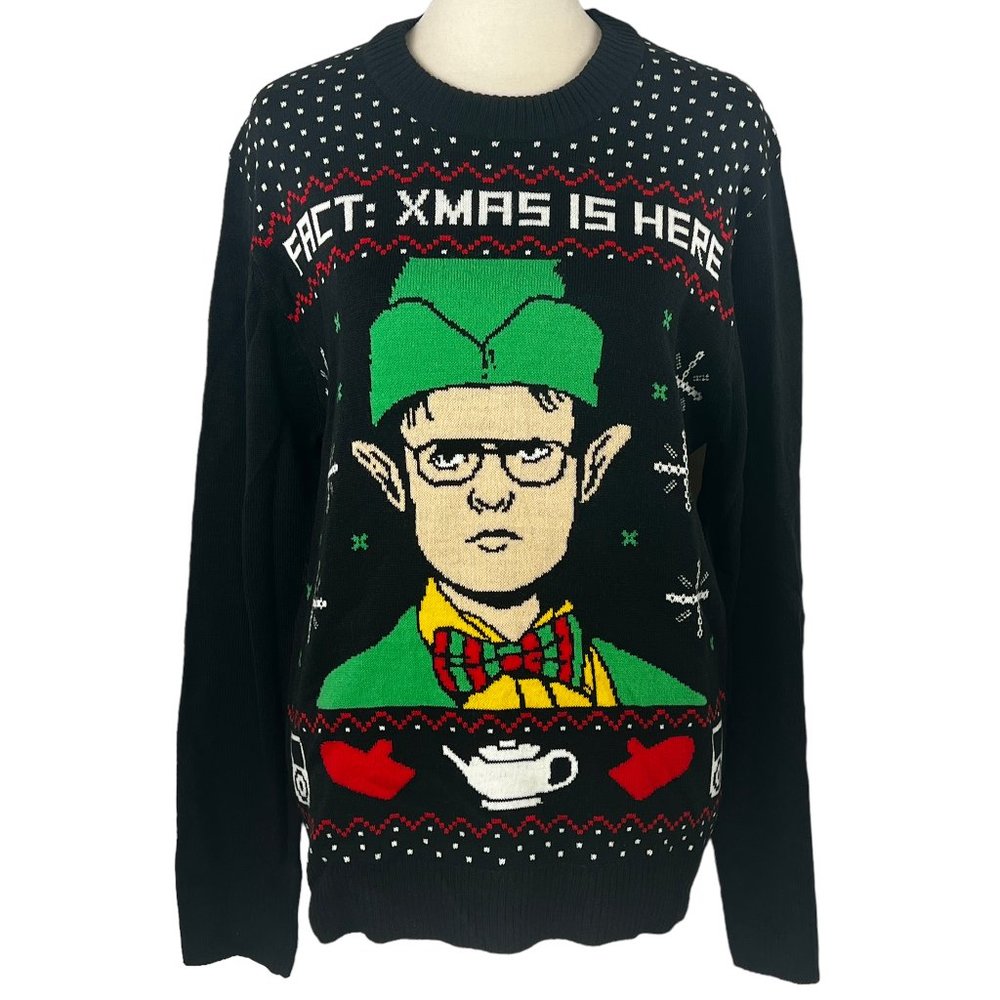 The Office Dwight Shrute Christmas Holiday Sweater Size Small
